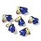 Handmade Porcelain Beads, Bird, Famille Rose Porcelain, Blue, 19.5~20.5x16~19x11~11.5mm, Hole: 1.8mm