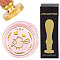 Brass Wax Seal Stamp with Wood Handle, for DIY Scrapbooking, Bird, 25mm