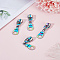 4Pcs #5 Alloy Zipper Sliders, Zip Pull Heads, Rainbow Color, 4.5cm