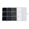 DIY 15 Grids ABS Plastic & Glass Seed Beads Jewelry Making Finding Beads Kits, Rondelle, Black, 2~4.5x1.5~4.5mm, Hole: 0.8~1.2mm