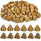 440Pcs ABS Beads, Cone, Antique Bronze Plated, 7.5x7mm, Hole: 0.9mm