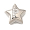 Rack Plating Brass Micro Pave Cubic Zirconia Pendants, Long-Lasting Plated, Cadmium Free & Lead Free, Letter, Platinum, Letter P, 15.5x16.5x5.5mm, Hole: 3mm