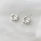 Alloy Acrylic Beads, Silver, Flower, 20x20mm