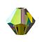 Preciosa® Crystal Beads, Czech Crystal, Bicone(451 69 302 Rondelle), 50230 200 Olivine AB, 5mm, Hole: 1mm