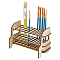MDF Paint Brush Organizer Holder, BurlyWood, 18x8x11cm