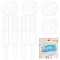 1Set Acrylic Name Sign Plate, Mixed Shape, Clear, 82x87.5x2mm, Hole: 10mm, about 20Pcs/Set