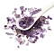 Natural Amethyst Chip Beads, No Hole/Undrilled, 3~6x2~4x0.5~3mm, about 20000pcs/1000g