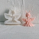 天使と妖精のキャンドルシリコンモールド  香りのよいキャンドル作りに  天使と妖精  8.5x8.5x2.75cm DIY-L072-010D-1