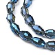 Electroplate Glass Beads Strands EGLA-J013-4X6mm-F34-3