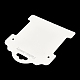 紙のアクセサリーディスプレイカード  ネックレス ブレスレット ヘアゴム ディスプレイカード  長方形  ホワイトスモーク  10.1x9.6x0.05cm  穴：3mm CDIS-M005-13-4