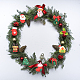 Sunnyclue 40 個 10 スタイル クリスマス テーマ 樹脂 カボション フラットバック チャーム 装飾 クリスマス サンタクロース カボション リース スライム チャーム エルク diy ジュエリー メイキング スクラップブッキング クラフト サプライ デコレーション CRES-SC0002-38-6