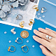 Unicraftale diy kit de fabricación de anillo de puño de cúpula en blanco DIY-UN0004-72-4
