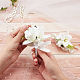 Craspire 2 pz 2 stile panno di seta rosa fiore fiore all'occhiello spilla e corsage da polso AJEW-CP0001-53-3