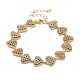 Браслеты-цепочки из латуни с покрытием стойки BJEW-R317-06G-1