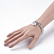 Electroplate Non-magnetic Synthetic Hematite Beads Bangles BJEW-JB03452-03-3