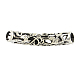Tibetan Style Alloy Hollow Curved Tube Beads TIBEB-Q062-10AS-FF-2