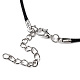 Изготовление плетеного ожерелья из вощеного хлопкового шнура MAK-YWC0001-01P-M2-6