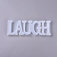 DIY Wort lachen Silikonformen X-DIY-K017-05-2