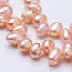 Natural Cultured Freshwater Pearl Beads Strands PEAR-F004-19-3