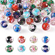 Yilisi 40 pièces 8 couleurs brins de perles de chalumeau de sable d'or faits à la main LAMP-YS0001-01-2