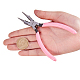 Sunnyclue alicates de punta redonda de 5 pulgada cortador de alambre alicates de abalorios de precisión herramientas de doblado de bucle de alambre de joyería para hacer joyas diy proyectos de hobby rosa PT-SC0001-28-3