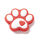 Dog Paw Print Food Grade Eco-Friendly Silicone Beads SIL-K002-01A-2