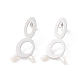 Infinity with Natural Pearl Dangle Stud Earrings for Women STAS-P302-08P-1