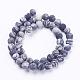 Chapelets de perles de pierre noire/soie noires naturelles G-F520-57-10mm-2