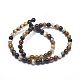 Chapelets de perles en agate à rayures naturelles/agates à bandes G-I254-03B-3