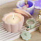 Stampi per tazze di candele in silicone fai da te con fiori DIY-P078-06-10