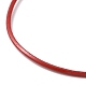 Регулируемый браслет из плетеного шнура из воловьей кожи BJEW-JB09108-5