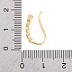 Стойки обшивки латунь кубический цирконий серьги крючки KK-S374-05G-01-3