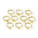 Brass Adjustable Ring Components KK-XCP0001-74-1