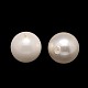 Half Drilled Round Shell Pearl Beads BSHE-M002-14mm-21-1
