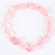 Fili di perle di pietre preziose naturali di quarzo rosa G-E218-08-2