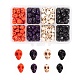 280Pcs 2 Sizes Dyed Synthetic Turquoise Beads G-LS0002-19-1