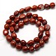 Natürliche rote Jaspis Nuggets Perlen Stränge G-L154-08-3