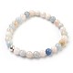 Natural Morganite Beads Stretch Bracelets BJEW-JB03836-02-1