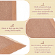 MDFウッドボード  セラミック粘土乾燥ボード  セラミック作成ツール  三角形  淡い茶色  16.9x19.5x1.5cm FIND-WH0110-664K-4