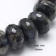 Naturali grigio opale perline fili G-G255-12x8mm-02-1