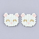 (vendita di scorte natalizie) perline giapponesi di gattino fatte a mano SEED-T002-37B-2