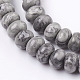 Chapelets de perles en pierre de carte/pierre picasso/picasso jasper naturelles  G-O162-16-6x10m-3
