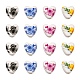 20 Stück 4-farbige handgefertigte Porzellan-Keramikperlen DIY-FS0002-43-2