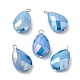 Imitation Jade Glass Pendants KK-Q777-02G-02-3
