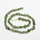 Чипсы природные зеленые пряди бусины апатит G-N0164-26-3