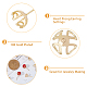 DICOSMETIC 30Pcs Ion Plating(IP) Brass Stud Earring Findings KK-DC0003-01-4