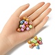 Perles acryliques ab vague de couleur imprimés MACR-YW0002-70-4