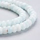 Chapelets de perles en pierre de lune naturelle G-F688-02B-3