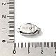 Rhodium Plated 925 Sterling Sliver Micro Pave Clear Cubic Zirconia Box Clasps STER-M114-11P-3
