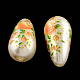 Perles acryliques imprimées en forme de larme OACR-R013-B01-1